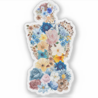 La Pegatina de arte de la flor