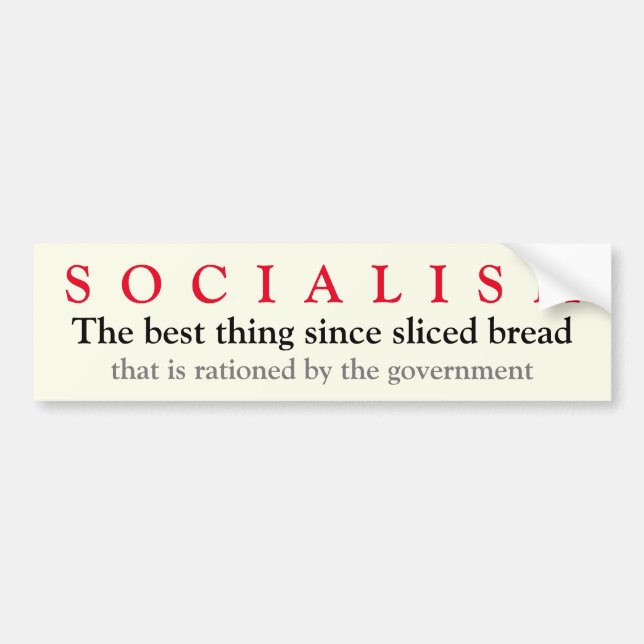 La pegatina del parachoques socialista (Frente)