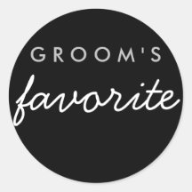 La Pegatina favorita del Groom personalizado, la p
