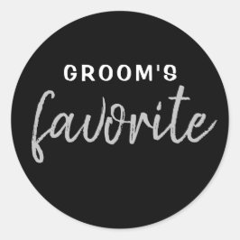 La Pegatina favorita del Groom personalizado, la p