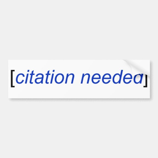 La pegatina para el parachoques (Frente)