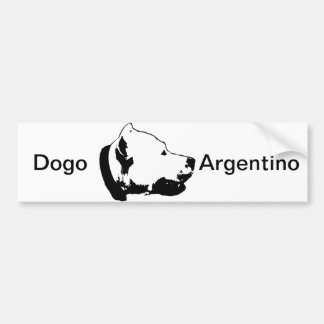 La pegatina para el parachoques de Dogo