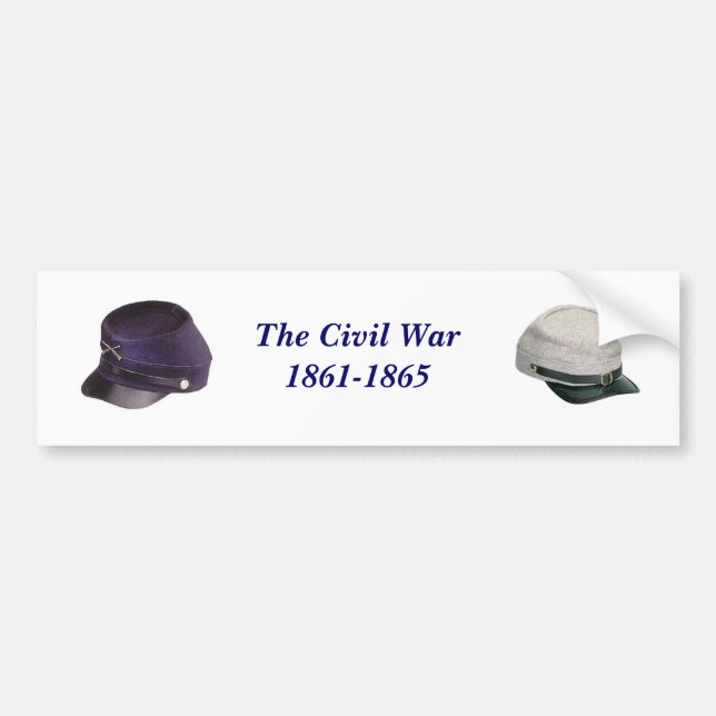 La pegatina para el parachoques de la guerra civil (Frente)