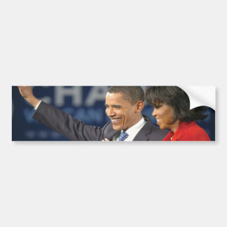 La pegatina para el parachoques de Obamas