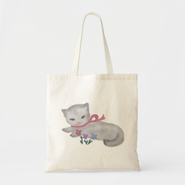 La pequeña bolsa de asas del gatito (Frente)