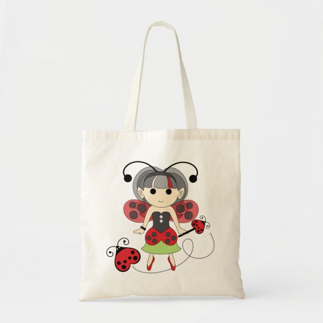La pequeña bolsa de asas linda de Srta. Ladybug (Frente)
