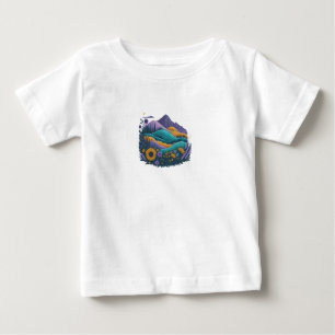 La pequeña camiseta de bebé de la naturaleza