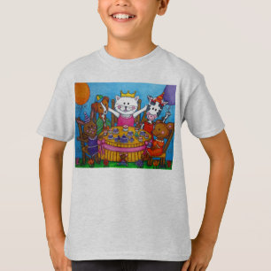 La pequeña camiseta de la fiesta del té de Lisa