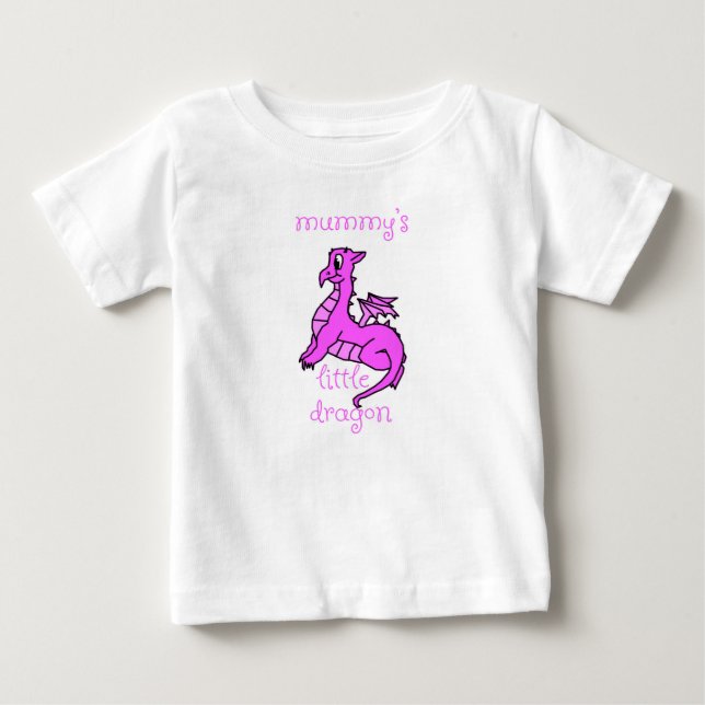 La pequeña camiseta del bebé dragón de mamá (Anverso)