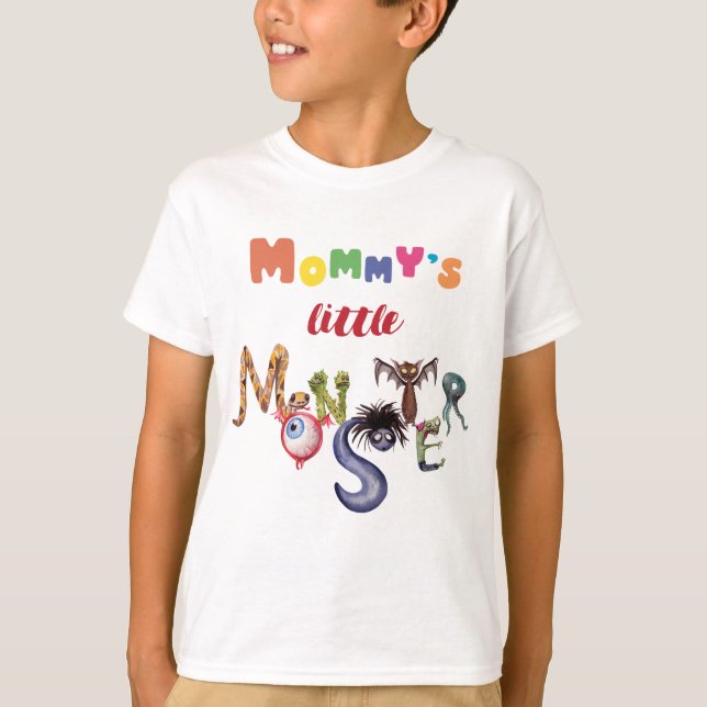 La pequeña camiseta monstruo de mamá (Anverso)