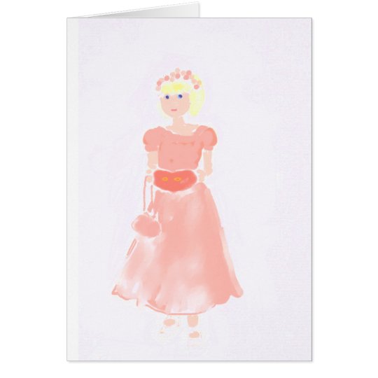 la pequeña dama de honor tarjeta