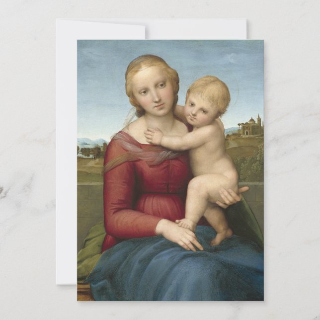 La pequeña Madonna de Vaquero | Raphael (Anverso)