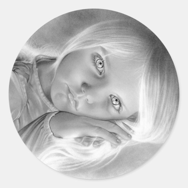 La pequeña pegatina del ángel del cielo (Anverso)