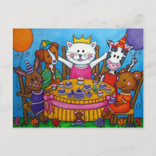 La pequeña postal de la fiesta del té