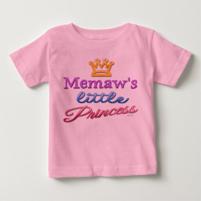 La pequeña princesa de Memaw, bebé y camiseta (Anverso)
