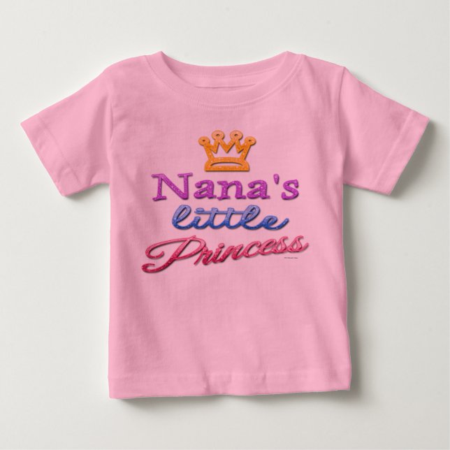 La pequeña princesa de Nana, bebé y camiseta (Anverso)