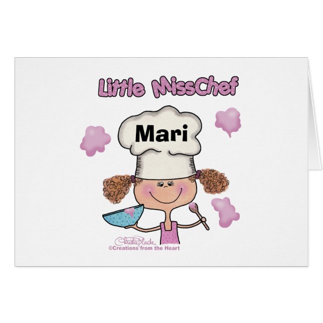 La pequeña señorita Chef Personalizada (Anverso (Horizontal))