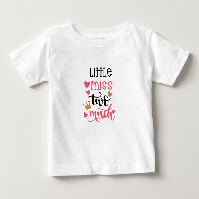 La pequeña señorita dos camiseta de un niño (Anverso)