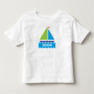 La personalización de la camiseta de bebé en barco