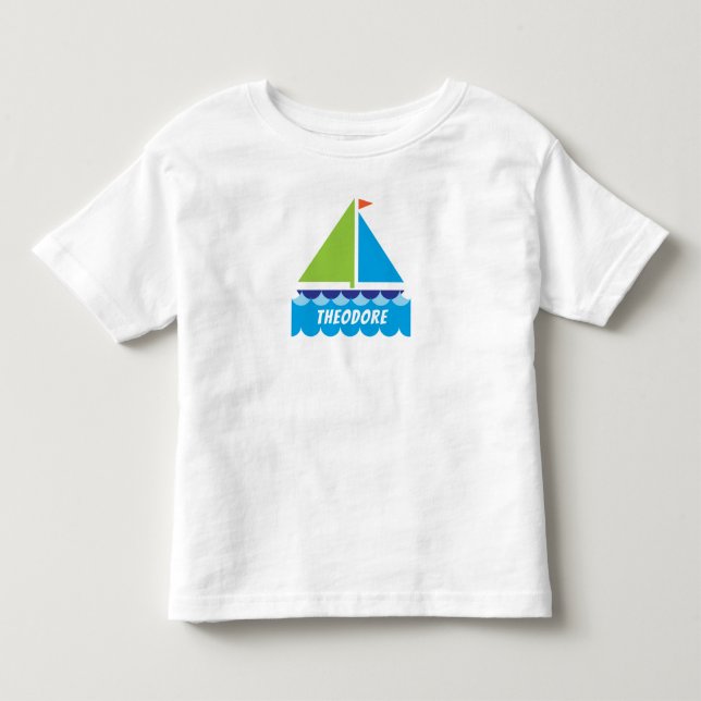 La personalización de la camiseta de bebé en barco (Anverso)
