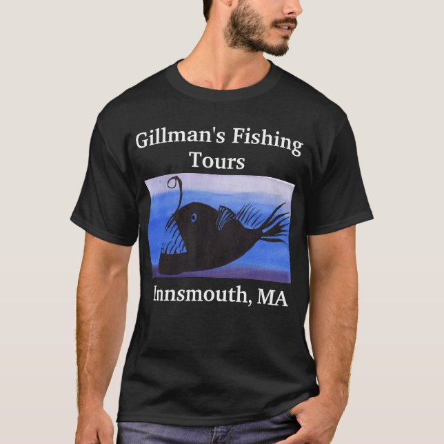 La pesca de Innsmouth viaja al camisetas (Anverso)