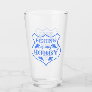 La pesca es mi cita escudo de hobby en el escudo