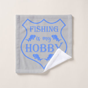 La pesca es mi cita escudo de hobby en el escudo