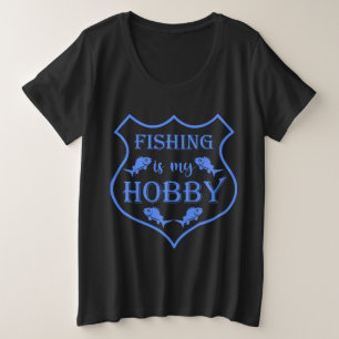La pesca es mi cita escudo de hobby en el escudo