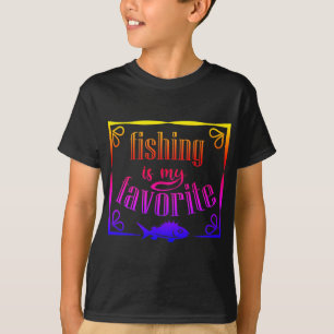La pesca es mi cita favorita de la camiseta