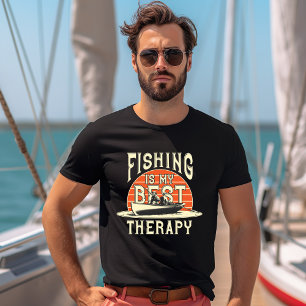 La pesca es mi mejor camiseta de terapia