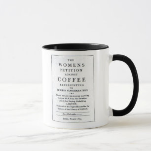 La petición de las mujeres contra la taza de caf