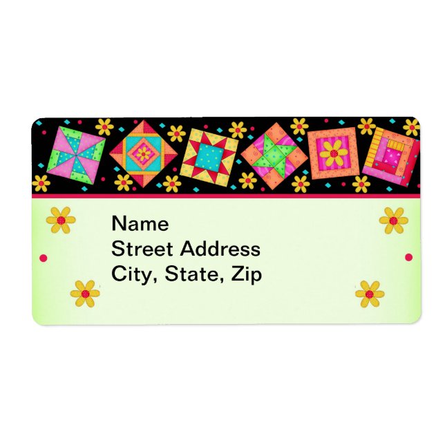 La pila bloquea la etiqueta de envío negro y verde (Frente)