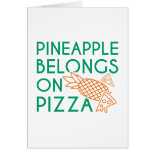 La piña pertenece en la pizza