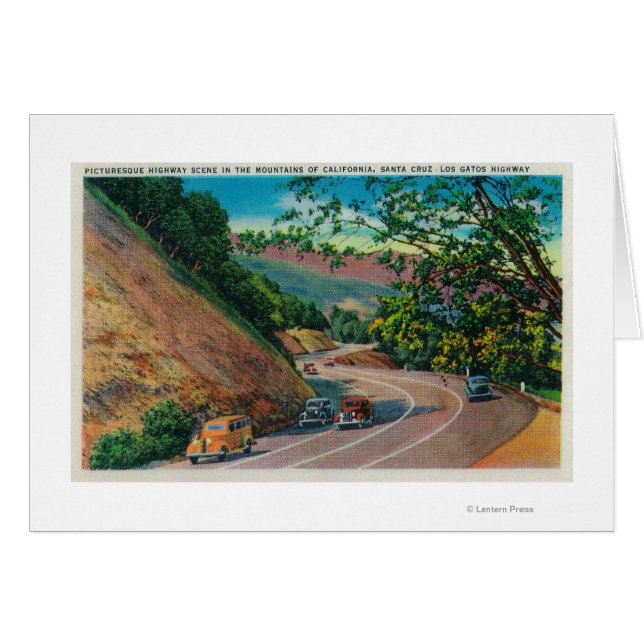 La pintoresca carretera de Los Gatos cerca de Sant (Anverso (Horizontal))