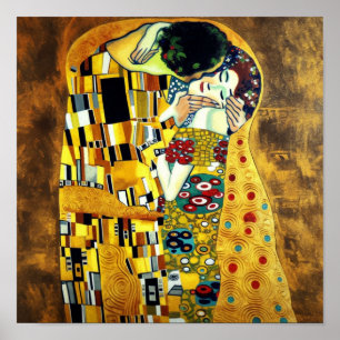 La pintura de besos como arte de pared impactante