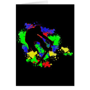 La pintura de la pintada mancha al patinador