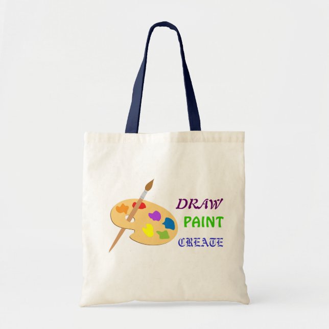 La pintura del drenaje crea el bolso del arte de (Frente)