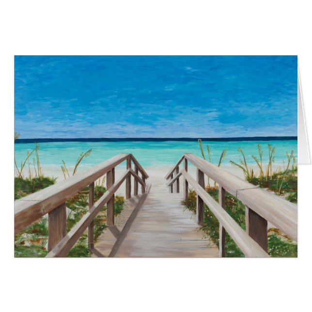 La pintura del paseo marítimo, tarjeta de mejoría (Anverso (Horizontal))