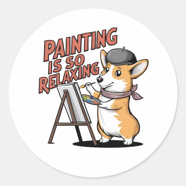 La Pintura Es Tan Relajante, Pegatinas Artistas De (Anverso)