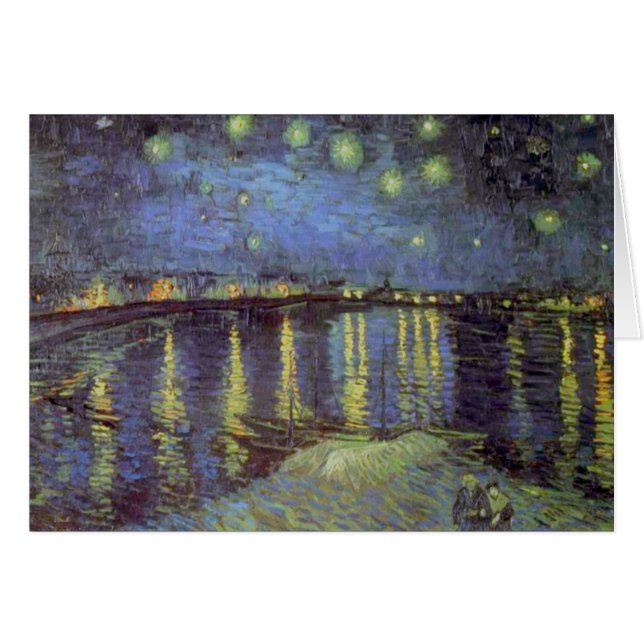 La pintura nocturna estelar de Van Gogh (Anverso (Horizontal))