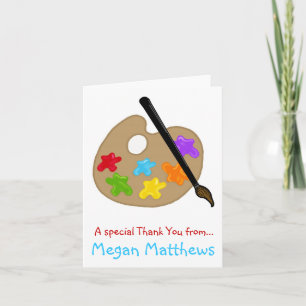 La pintura Pallette le agradece las tarjetas de