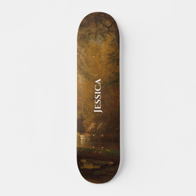 La Piscina de truchas (1870) Pintura - Skateboard (Anverso )