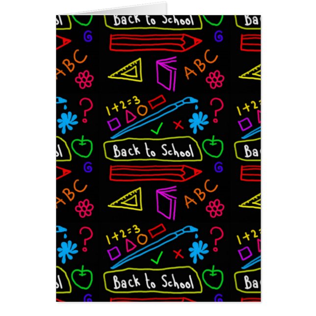 La pizarra de vuelta a la escuela (Frente)