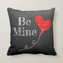 La pizarra sea la mía Cojín decorativo rojo del