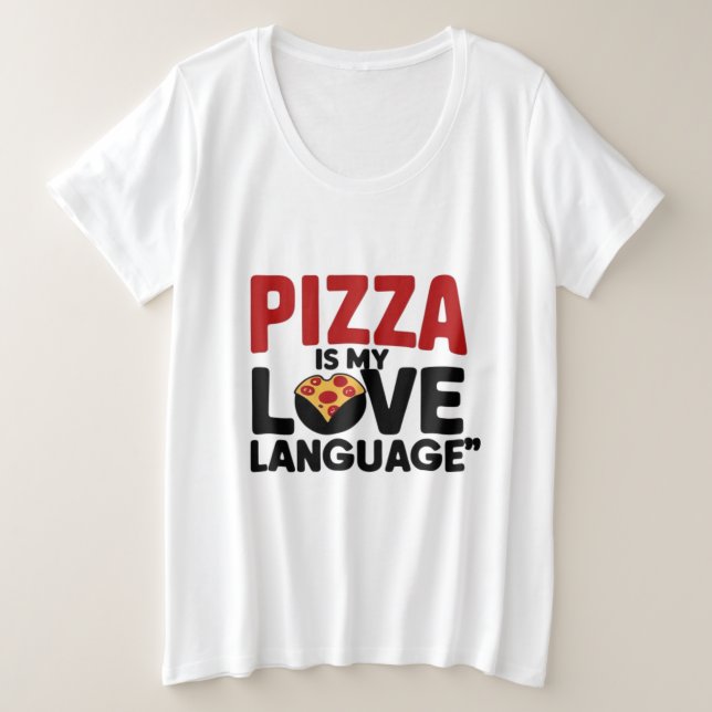 La pizza es mi lengua de amor (Anverso del diseño)