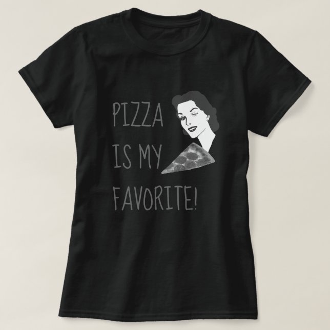 La Pizza Graciosa Es Mi Camisa Favorita. (Diseño del anverso)