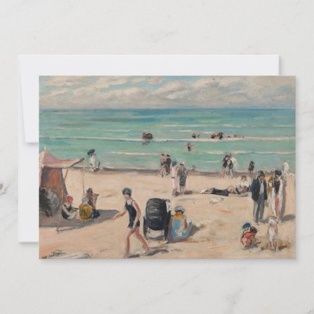 La Plage de Fort-Mahon | Albert André (Anverso)
