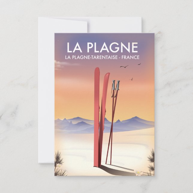 La Plagne, La Plagne-Tarentaise, poster de esquí d (Anverso)