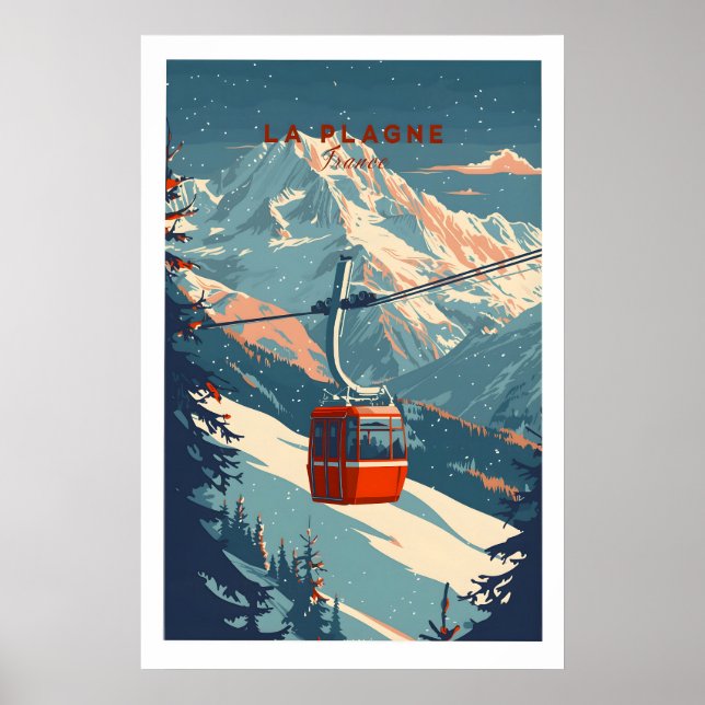 La Plagne Ski - Impresión de Arte de Pared 1 (Frente)