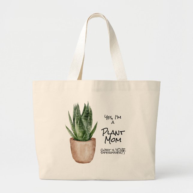 La planta madre superpotencia gran bolsa de tocado (Frente)